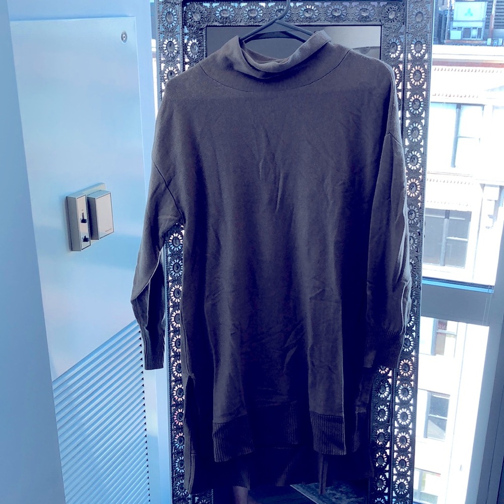 Brown sweater tunic